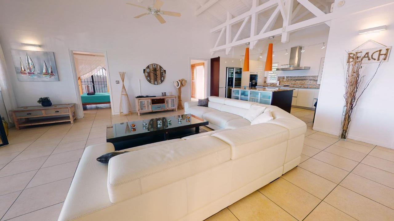 Villa Deluxe L'Hacienda Villa Vue Mer 180 Piscine Jacuzzi Proche Plage Marina Golf Pointe Des Chateaux Et Casino Jardin Clos Voyage Durable Сен Франсоа Екстериор снимка