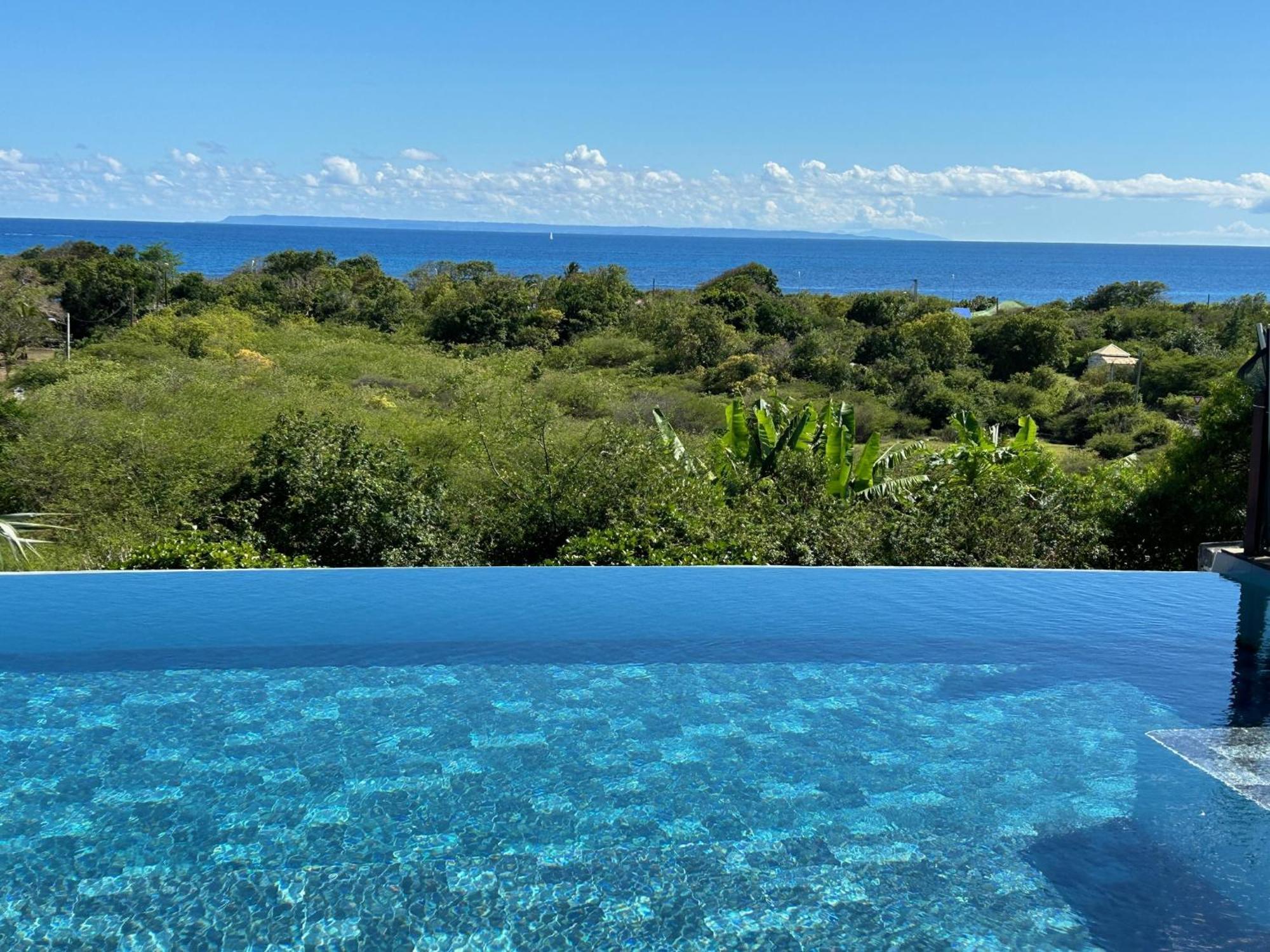 Villa Deluxe L'Hacienda Villa Vue Mer 180 Piscine Jacuzzi Proche Plage Marina Golf Pointe Des Chateaux Et Casino Jardin Clos Voyage Durable Сен Франсоа Екстериор снимка