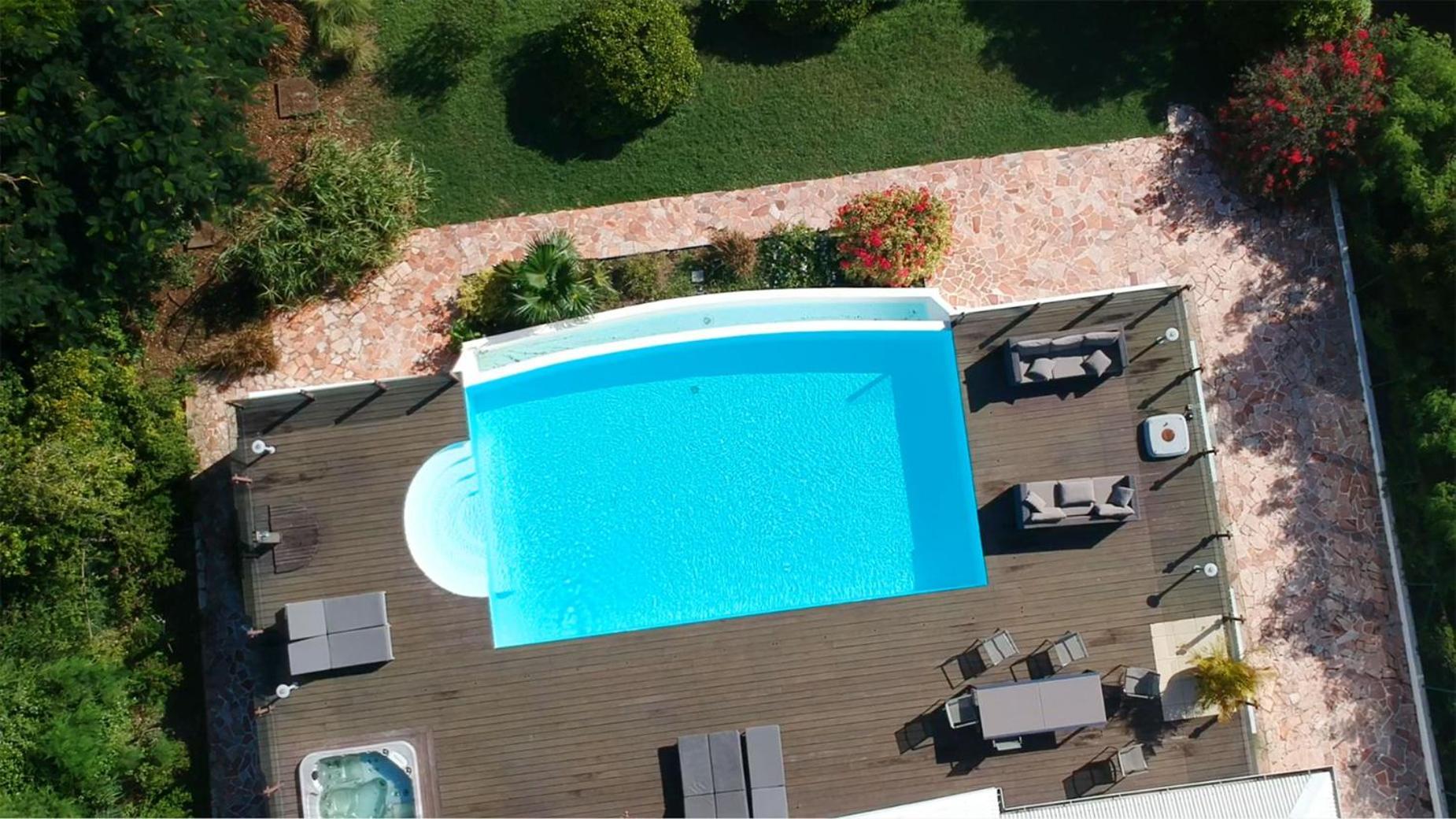 Villa Deluxe L'Hacienda Villa Vue Mer 180 Piscine Jacuzzi Proche Plage Marina Golf Pointe Des Chateaux Et Casino Jardin Clos Voyage Durable Сен Франсоа Стая снимка